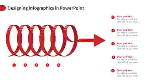 designing infographics in powerpoint-red